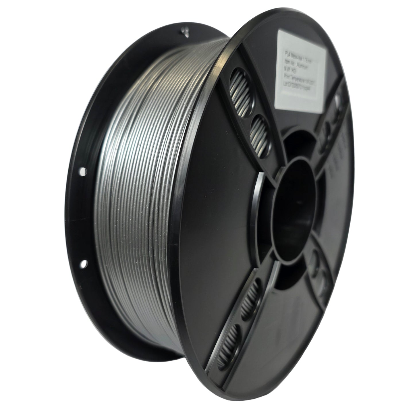 PLA Metallic Aluminum 1.75mm 3D printer filament spool