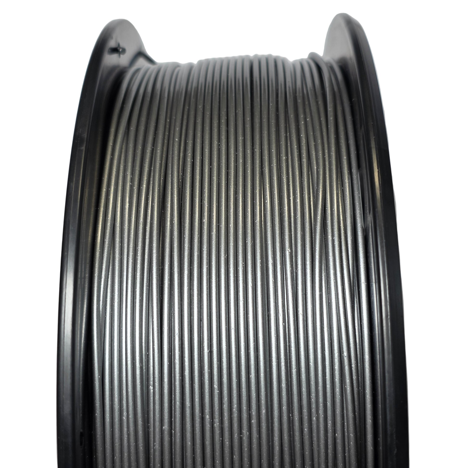 PLA Metallic Aluminum 1.75mm 3D printer filament closeup