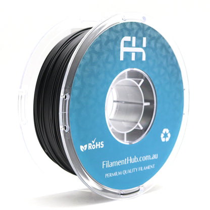 FilamentHub PLA Pro Black 1.75mm 3D Printer Filament Spool Australia