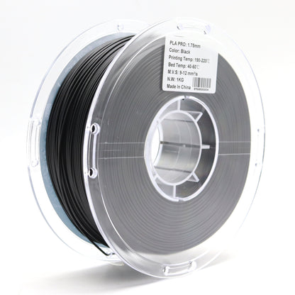 FilamentHub PLA Pro Black 1.75mm 3D Printer Filament Spool Label Australia