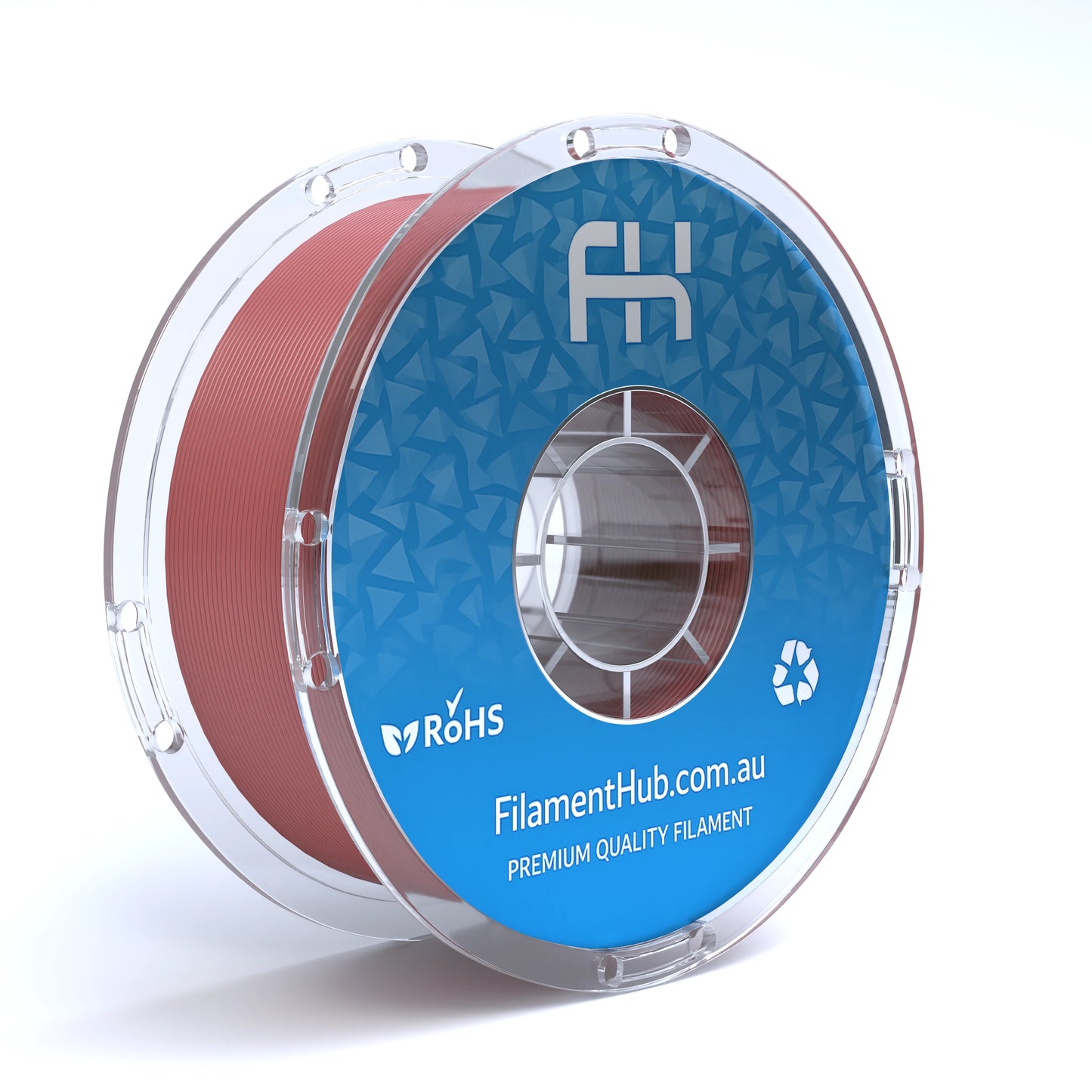 FilamentHub PLA Pro Bordeaux Red 1.75mm 3D Printer Filament Spool Australia Render
