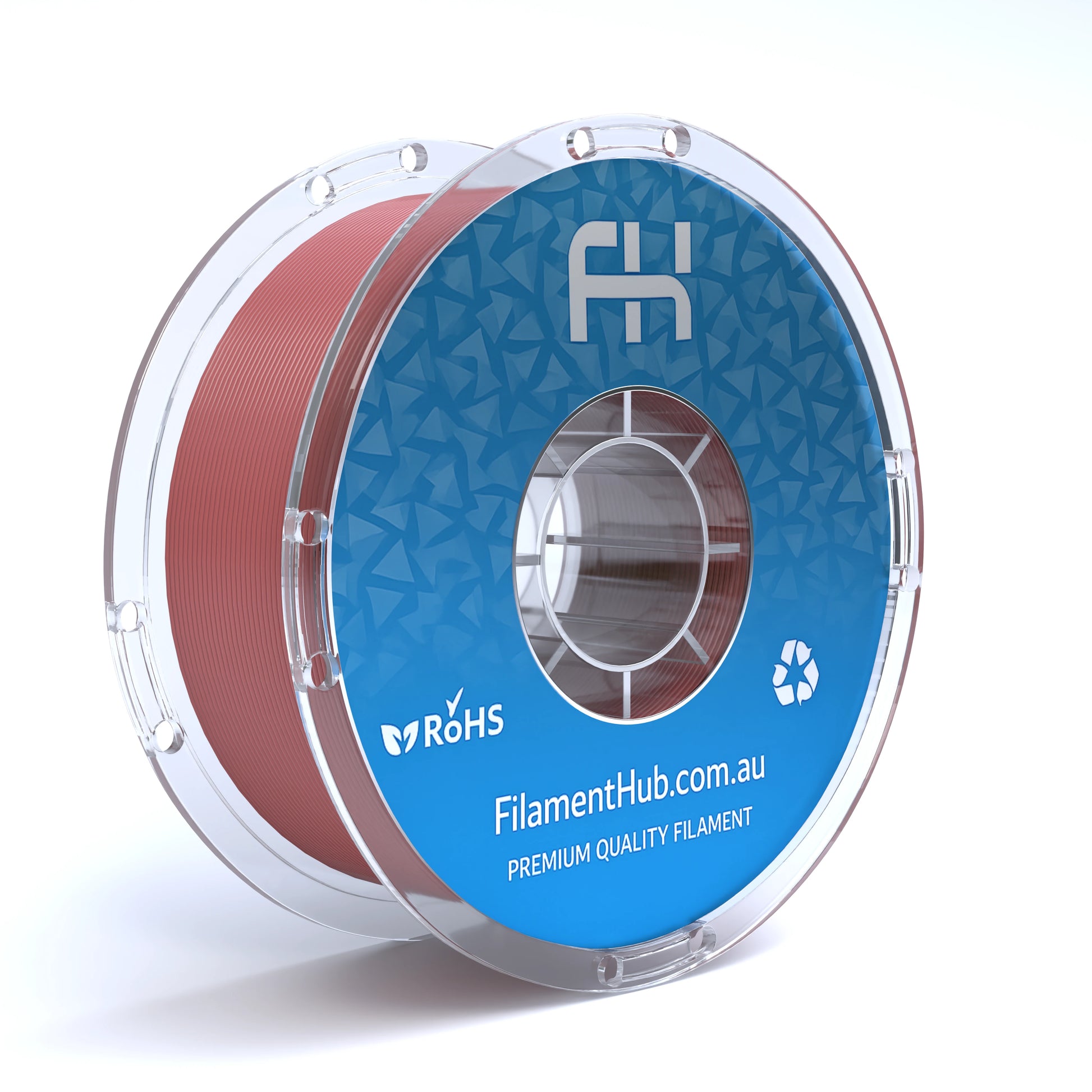 FilamentHub PLA Pro Bordeaux Red 1.75mm 3D Printer Filament Spool Australia Render