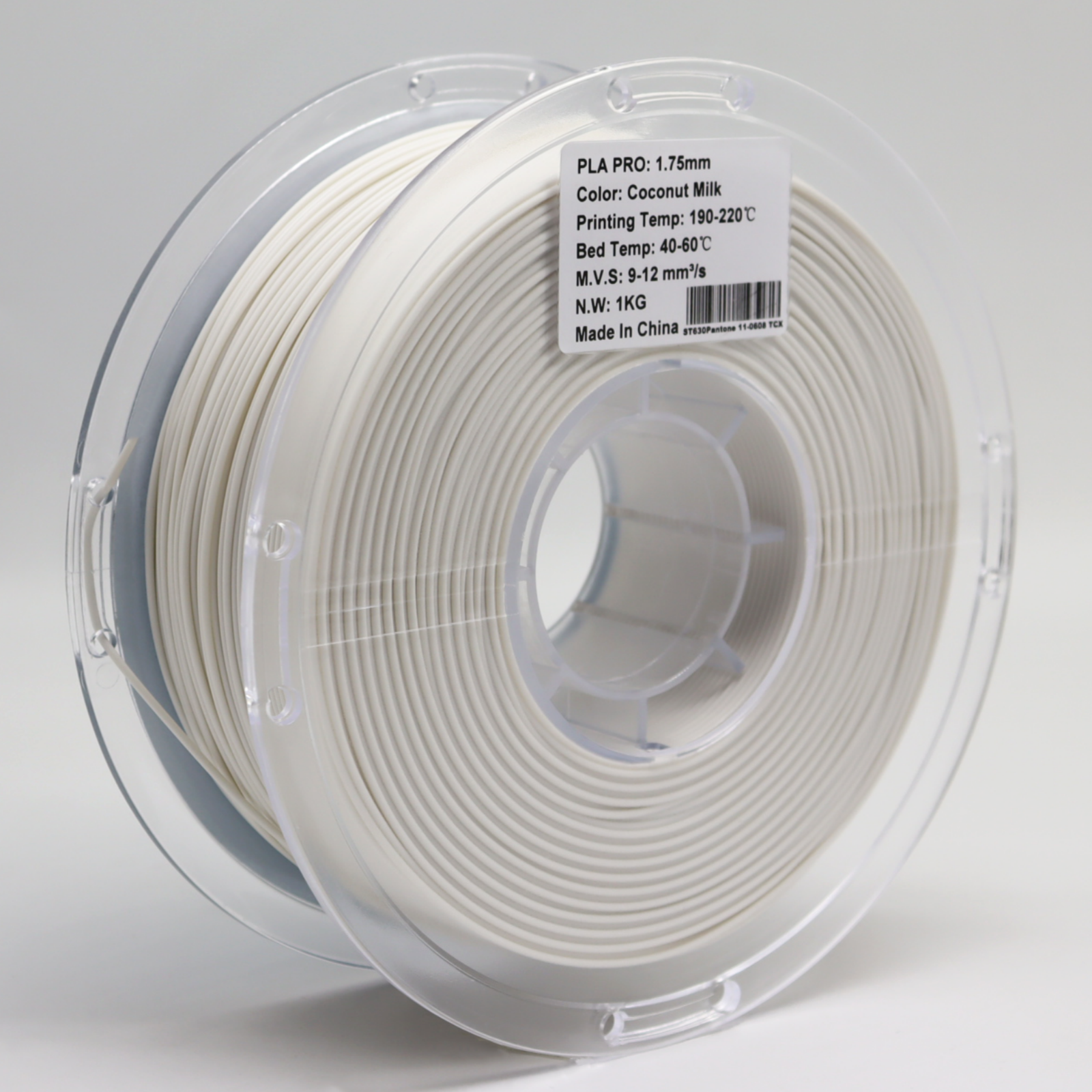 FilamentHub PLA Pro Coconut Milk 1.75mm 3D Printer Filament Spool Australia Label