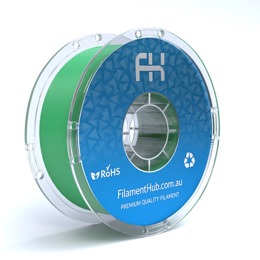 FilamentHub PLA Pro Green 1.75mm 3D Printer Filament Spool Australia Render