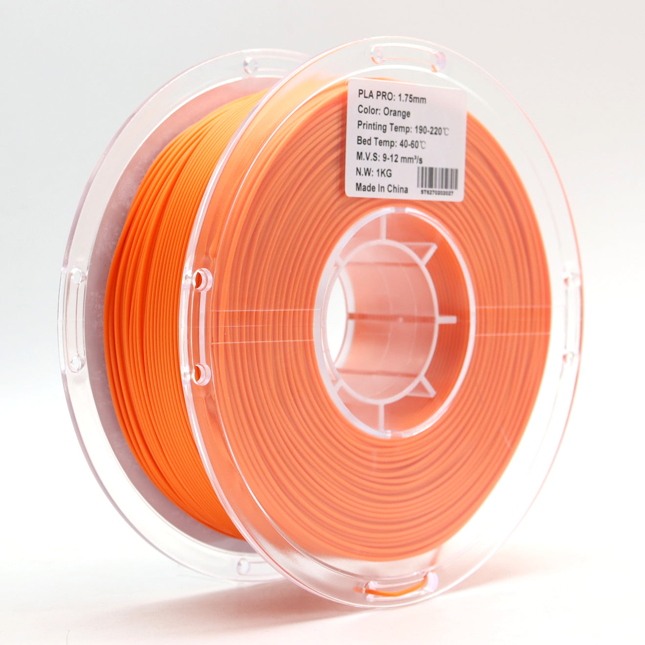 FilamentHub PLA Pro Orange 1.75mm 3D Printer Filament Spool Label Australia