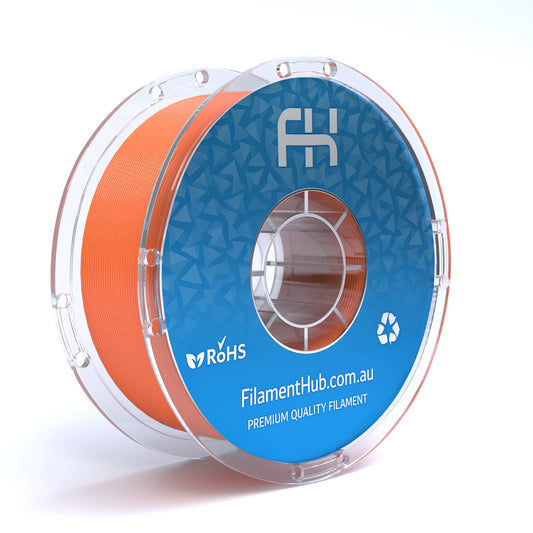 FilamentHub PLA Pro Orange 1.75mm 3D Printer Filament Spool Australia Render
