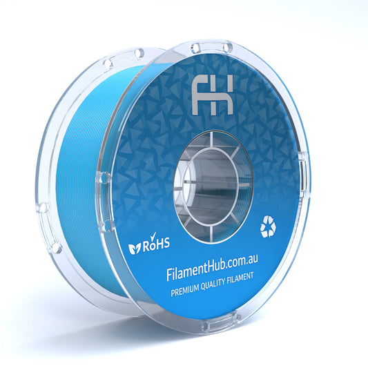 FilamentHub PLA Pro Peacock Blue 1.75mm 3D Printer Filament Spool Australia Render