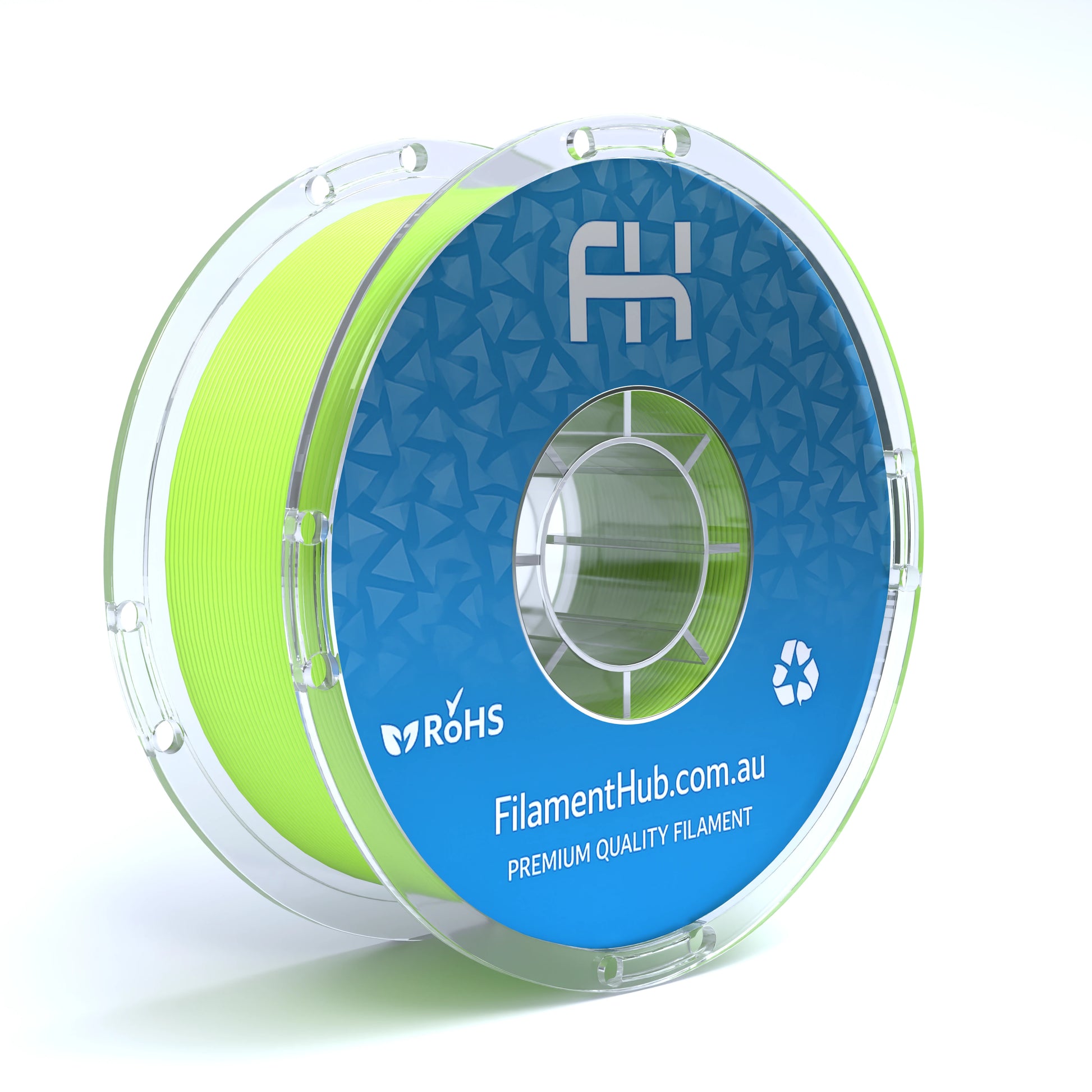 FilamentHub PLA Pro Peak Green 1.75mm 3D Printer Filament Spool Australia Render