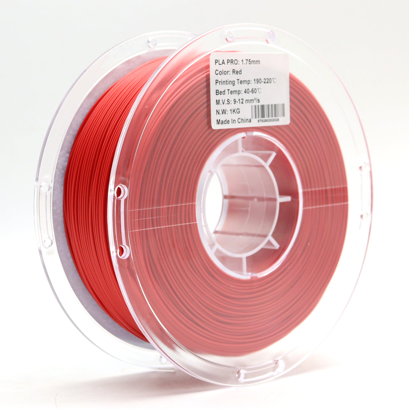 FilamentHub PLA Pro Red 1.75mm 3D Printer Filament Spool Label Australia