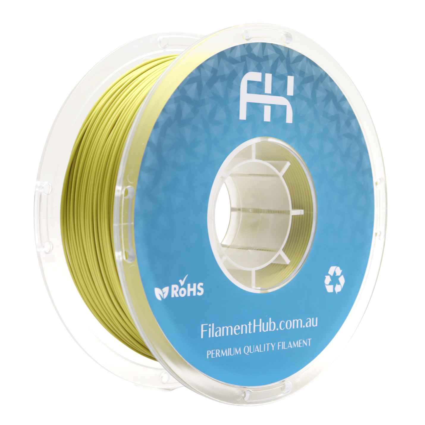 PLA Silk Cyan Gold Front 1.75mm filament