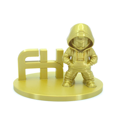 FilamentHub PLA Silk Cyan Gold 1.75mm 3D Printer Filament printed sample model