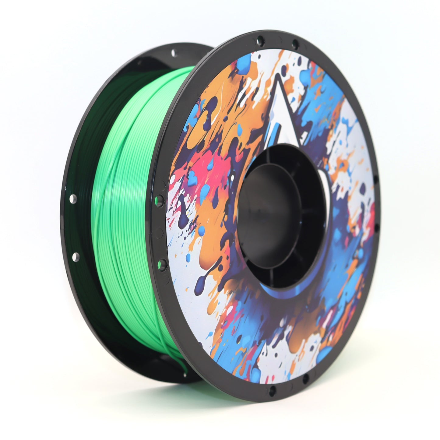FilamentHub PLA Silk Green 1.75mm 3D Printer Filament Spool Label Sydney