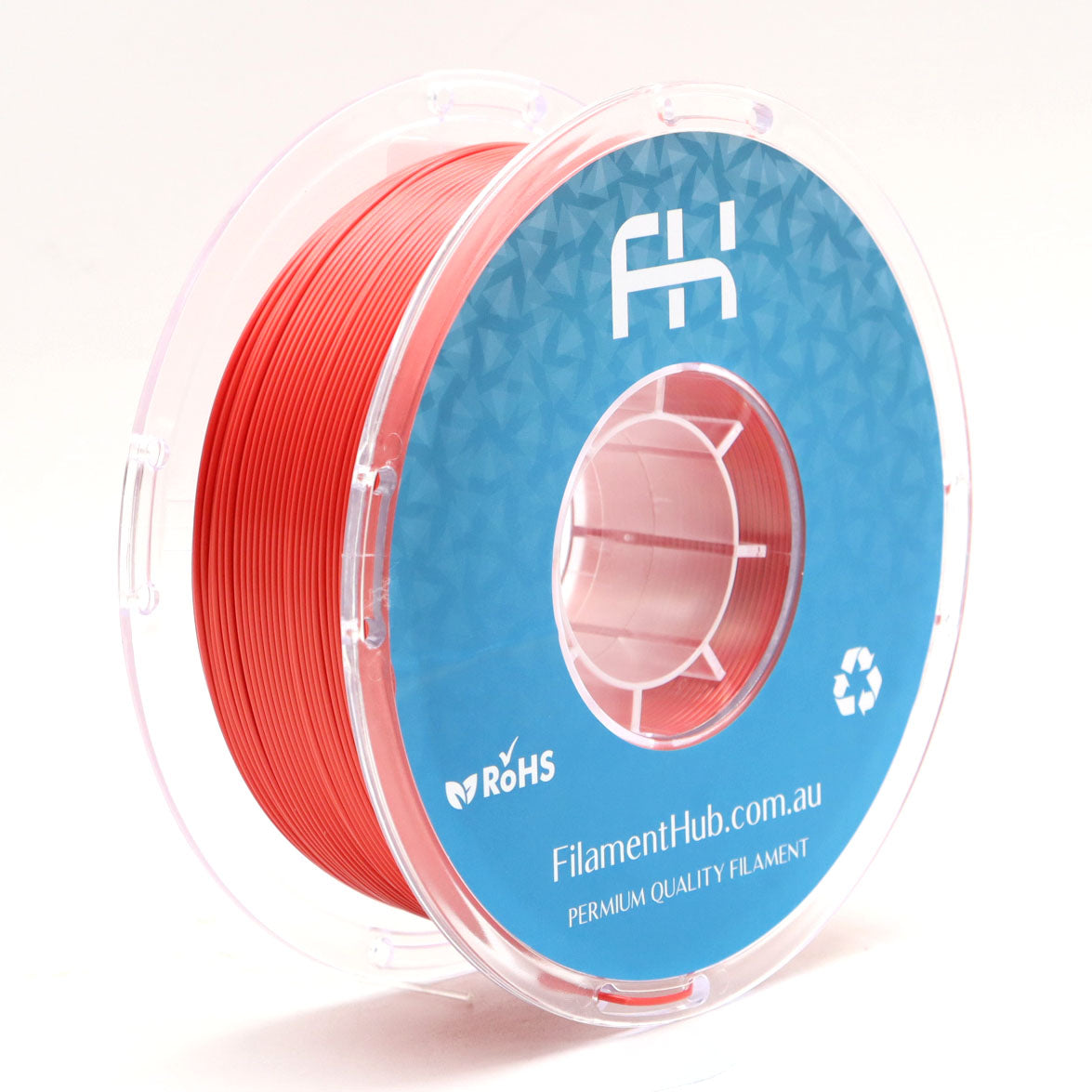 FilamentHub PLA Silk Red 1.75mm 3D Printer Filament Spool Australia
