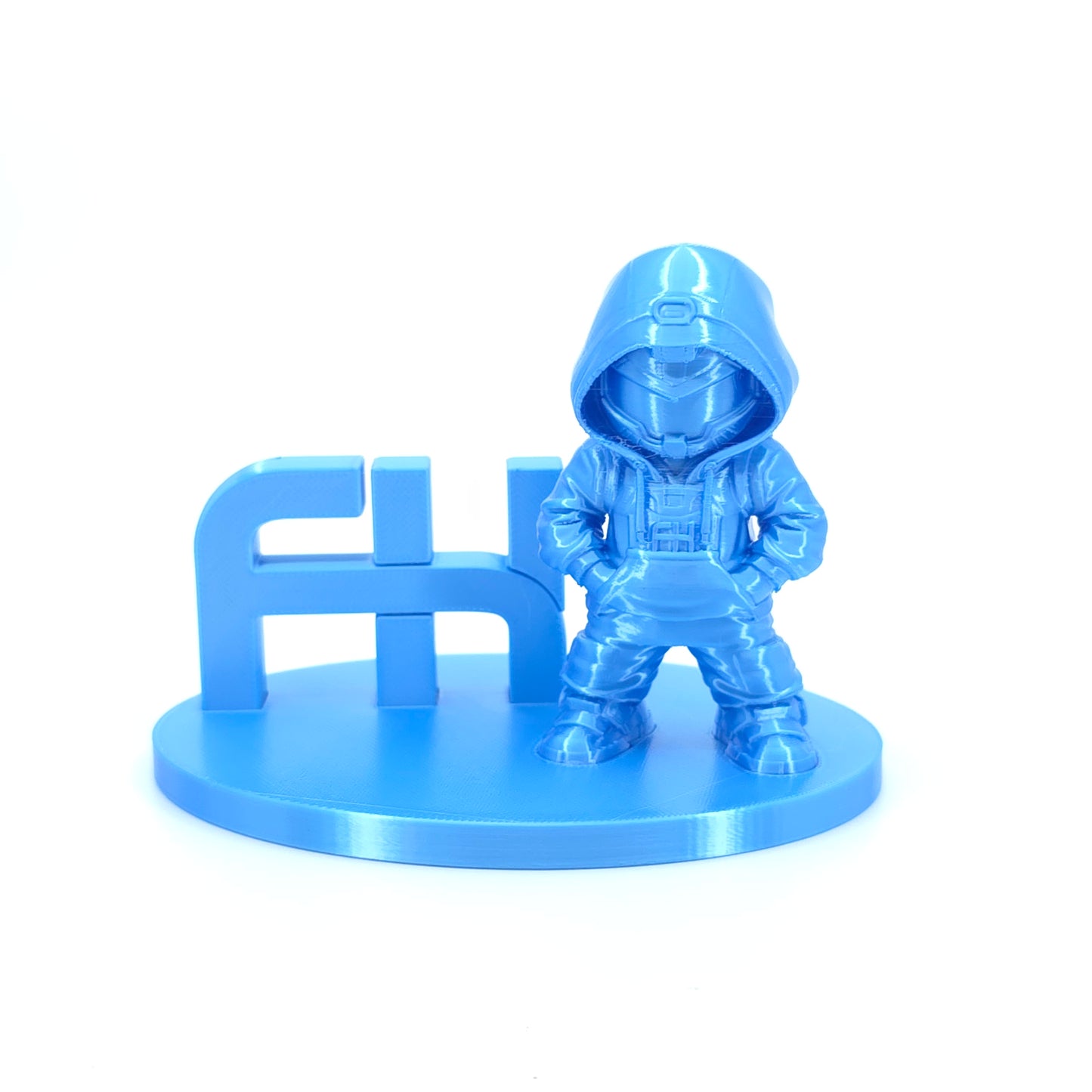 FilamentHub PLA Silk Sky Blue 1.75mm 3D Printer Filament printed sample model