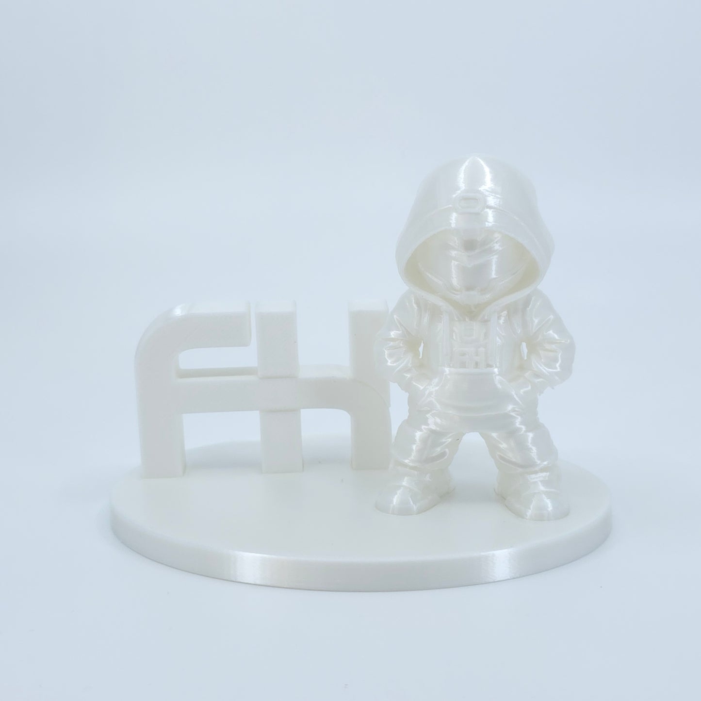 FilamentHub PLA Silk White 1.75mm 3D Printer Filament printed sample model