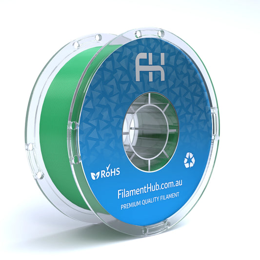 FilamentHub PETG Green 1.75mm 3D Printer Filament Spool Australia Render