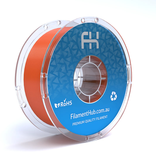FilamentHub PETG Orange 1.75mm 3D Printer Filament Spool Australia Render