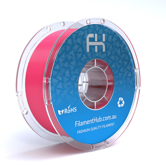 FilamentHub PETG Pink 1.75mm 3D Printer Filament Spool Australia Render