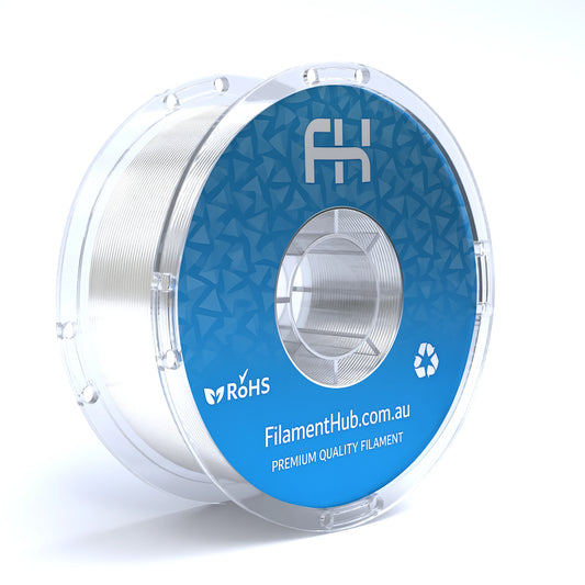 FilamentHub PETG Transparent 1.75mm 3D Printer Filament Spool Australia Render