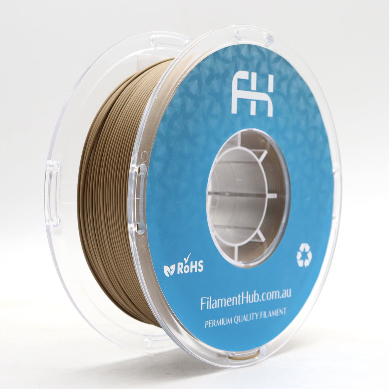 FilamentHub PLA Matte Brown 1.75mm 3D Printer Filament Spool Australia