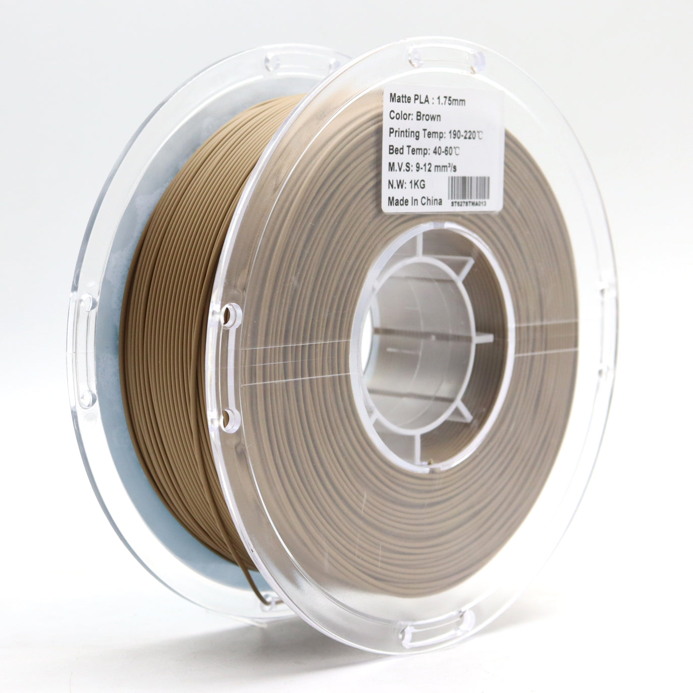 FilamentHub PLA Matte Brown 1.75mm 3D Printer Filament Spool Label Australia