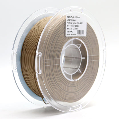 FilamentHub PLA Matte Brown 1.75mm 3D Printer Filament Spool Label Australia