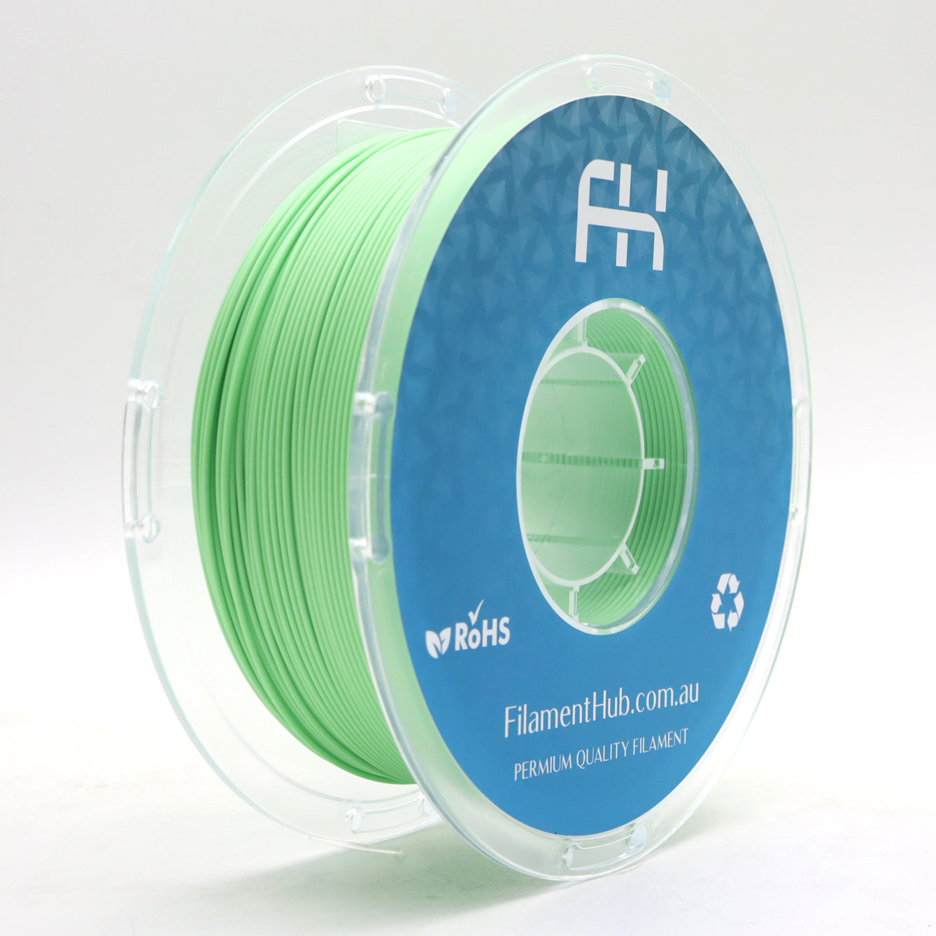 FilamentHub PLA Matte Green 1.75mm 3D Printer Filament Spool Australia