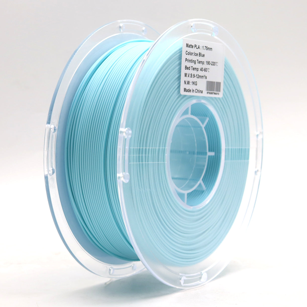 FilamentHub PLA Matte Ice Blue 1.75mm 3D Printer Filament Spool Label Australia