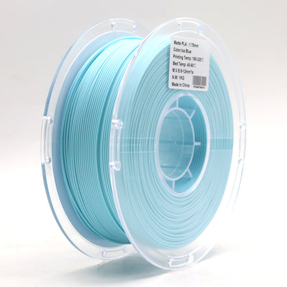 FilamentHub PLA Matte Ice Blue 1.75mm 3D Printer Filament Spool Label Australia