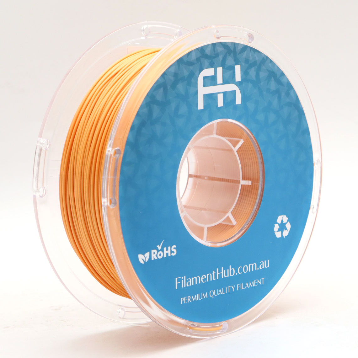 FilamentHub PLA Matte Orange 1.75mm 3D Printer Filament Spool Australia