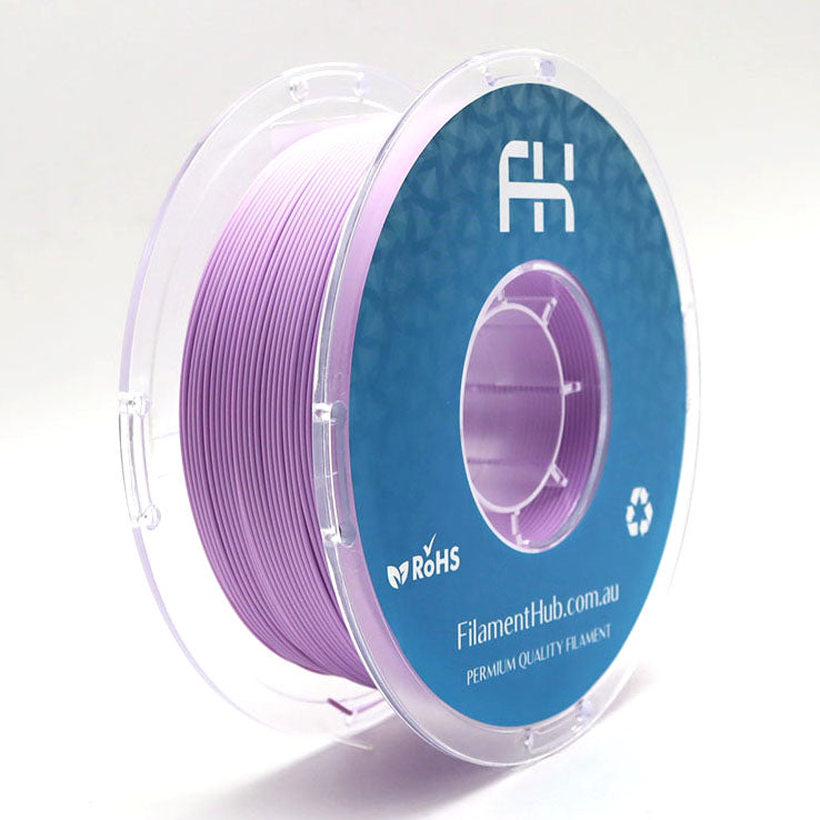 FilamentHub PLA Matte Pastel Purple 1.75mm 3D Printer Filament Spool Australia