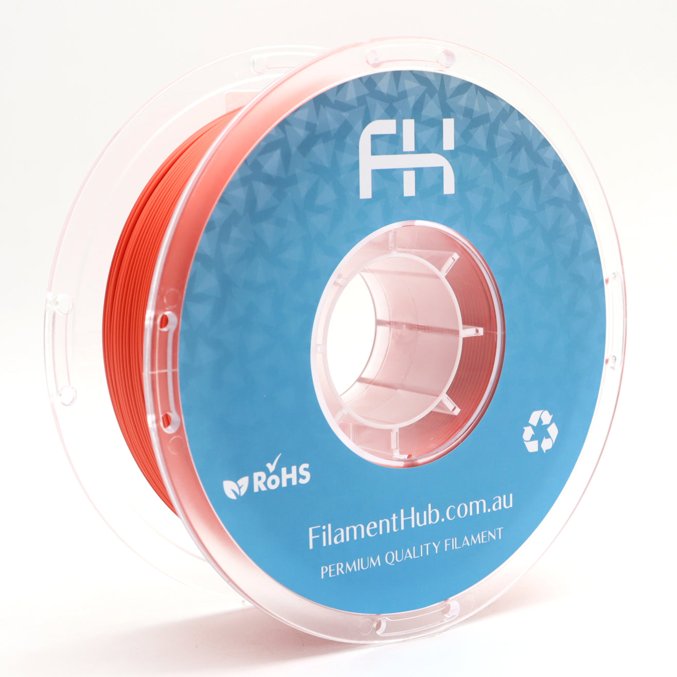 FilamentHub PLA Matte Scarlett Red 1.75mm 3D Printer Filament Spool Australia