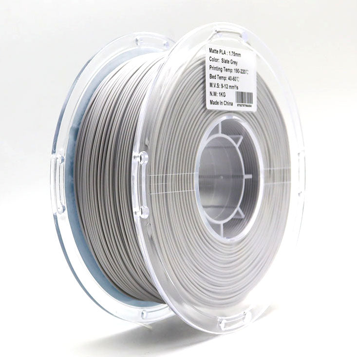 FilamentHub PLA Matte Slate Grey 1.75mm 3D Printer Filament Spool Label Australia