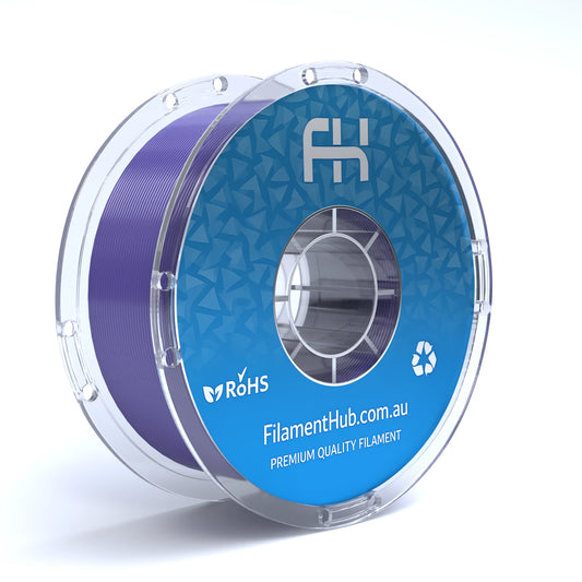 FilamentHub PLA Silk Dark Galaxy Purple 1.75mm 3D Printer Filament Spool Australia Render