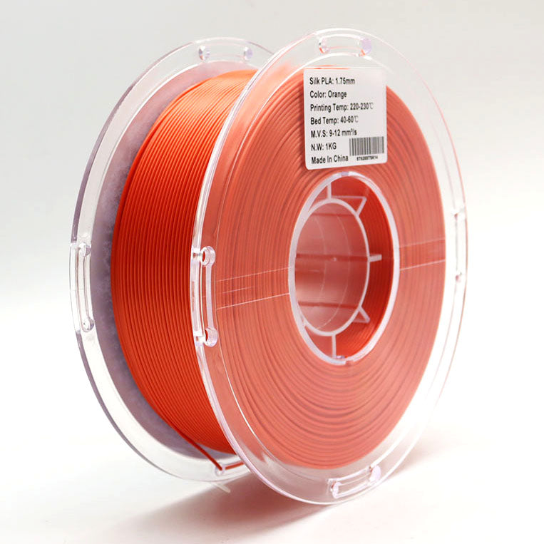 FilamentHub PLA Silk Orange 1.75mm 3D Printer Filament Spool Label Australia