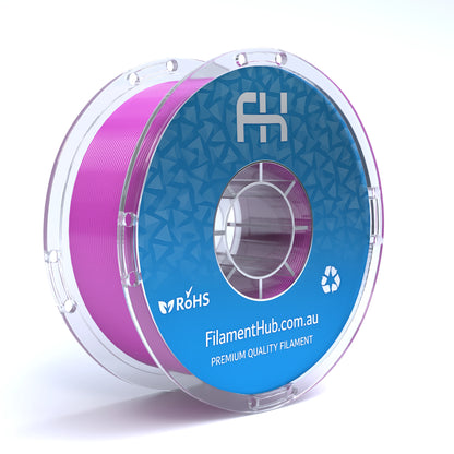 FilamentHub PLA Silk Purple 1.75mm 3D Printer Filament Spool Australia Render