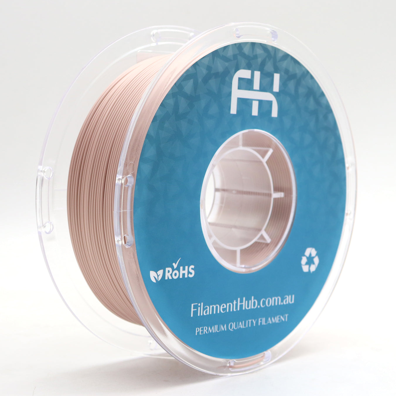 FilamentHub PLA Silk Rose Gold 1.75mm 3D Printer Filament Spool Australia