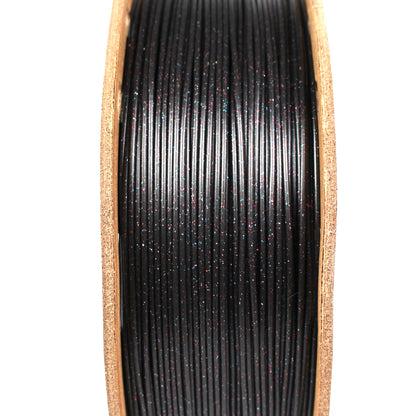 PLA Glitter - Black Filament with Red-Blue-Purple Glitter Filament 1.75mm - FilamentHub