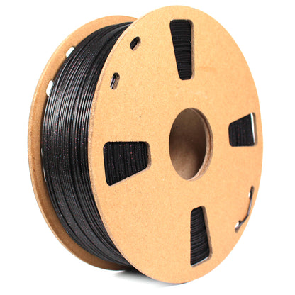 PLA Glitter - Black Filament with Red-Blue-Purple Glitter Filament 1.75mm - FilamentHub