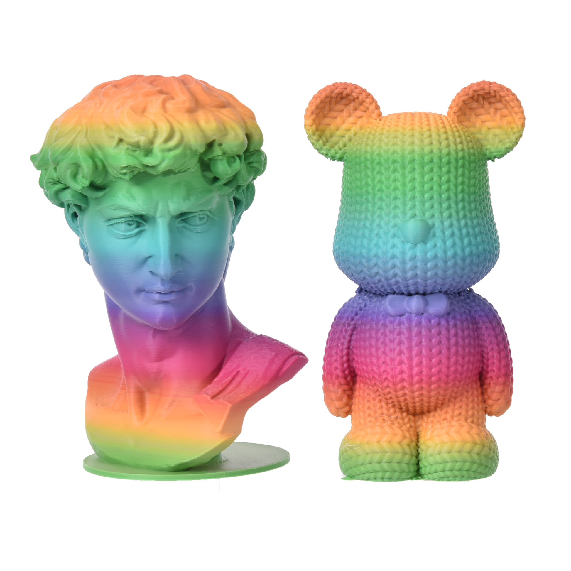 FilamentHub PLA Matte Rainbow - Red Coral 1.75mm 3D Printer Filament Example Model Australia