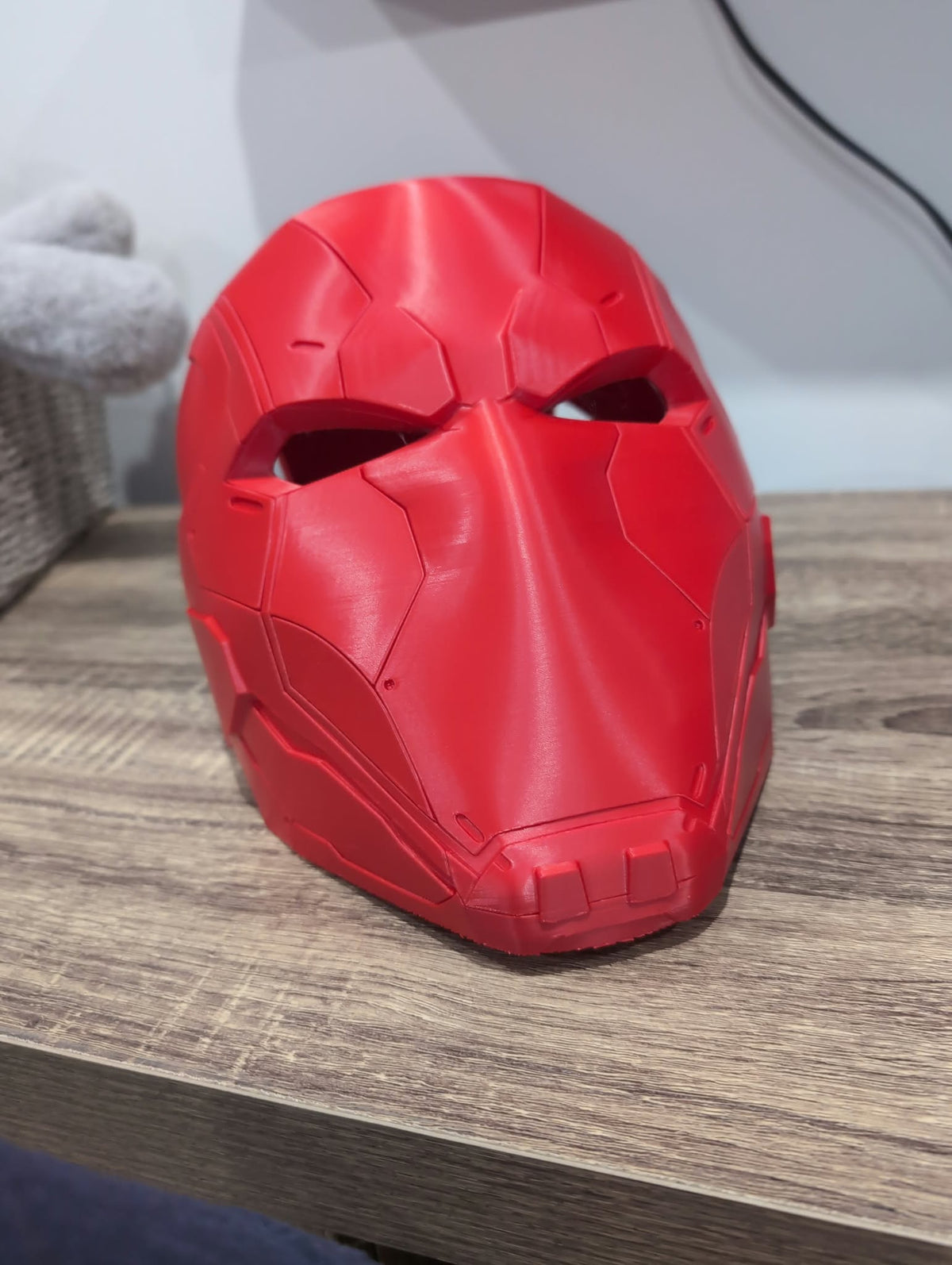 RedHood Helmet, 3D printed in PLA Pro Red