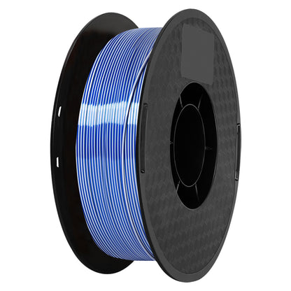 PLA Dual - Silver / Dark Blue Filament 1.75mm - FilamentHub