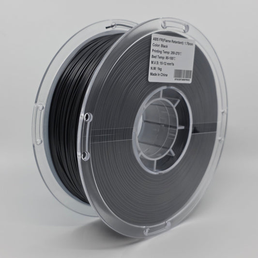 ABS FR Black 1.75mm Flame Retardant 3D Printer Filament Spool