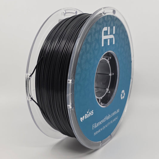 ASA-CFRP-CF Black 1.75mm 3D Printer Filament Spool by FilamentHub.com.au
