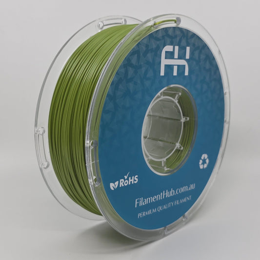 ASA-CFRP-CF Green 1.75mm 3D Printer Filament Spool by FilamentHub.com.au