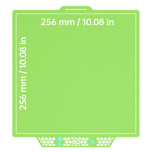 BIQU Panda Build Plate Cryo Grip - Multi Colour 256 mm / 10.08 in 3D printer build plate