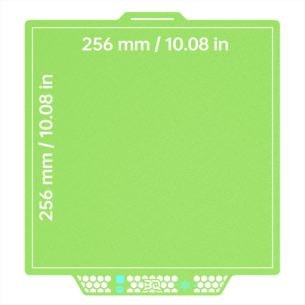BIQU Panda Build Plate Cryo Grip - Multi Colour 256 mm / 10.08 in 3D printer build plate