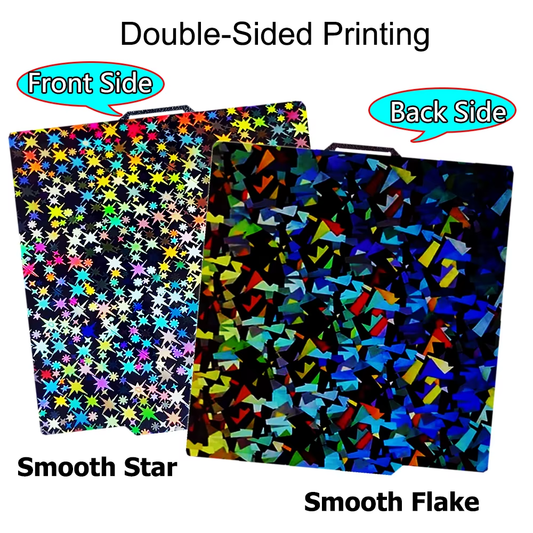 Bambu Plate - 1 PEF-Flake, 1 PEF-Star
side by side