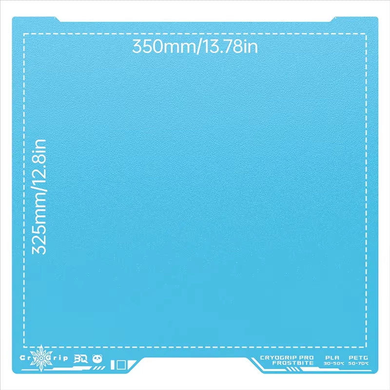 BIQU Frostbite Plate - Blue Build Plate for 3D Printing