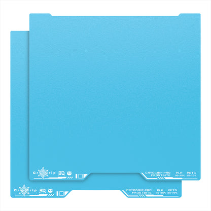 BIQU Frostbite Plate - Blue 3D printer build plate and print bed surface